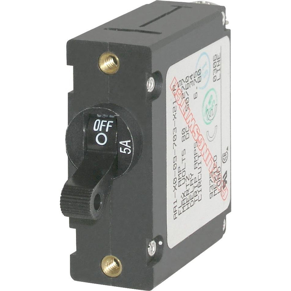 Blue Sea 7200 AC  DC Single Pole Magnetic World Circuit Breaker    5 Amp 7200 Main image