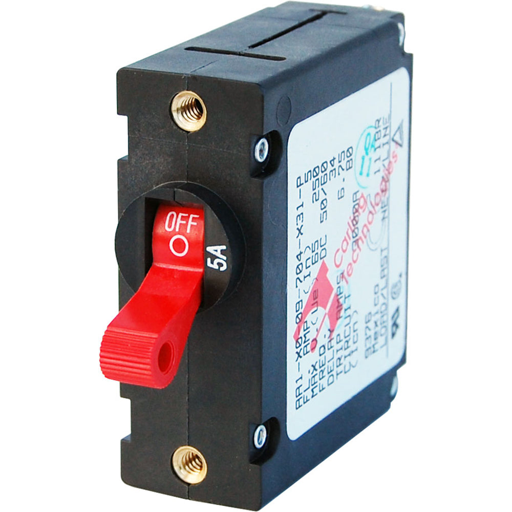 Blue Sea 7201 ACDC Single Pole Magnetic World Circuit Breaker    5 AMP 7201 Main image