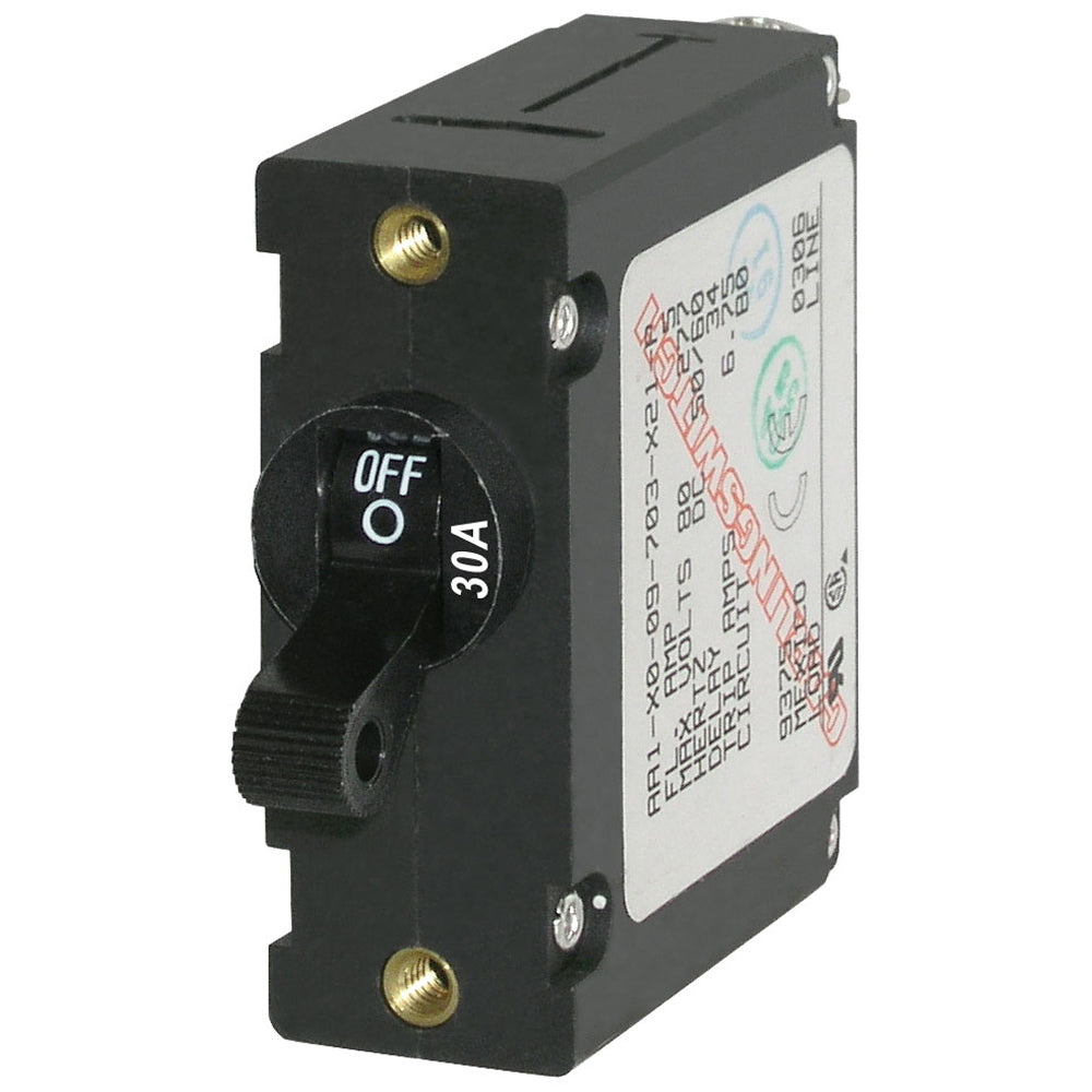 Blue Sea 7220 AC  DC Single Pole Magnetic World Circuit Breaker    30 Amp 7220 Main image
