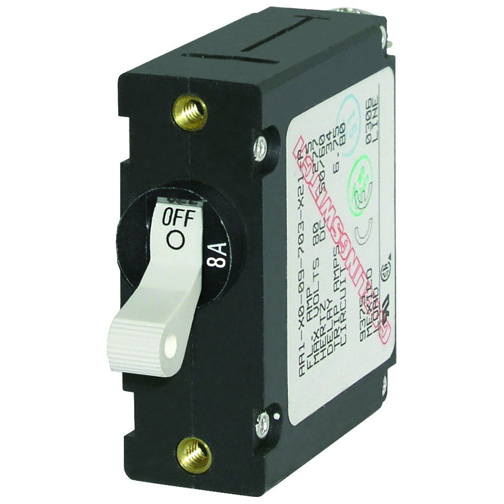 Blue Sea 7299 AC  DC Single Pole Magnetic World Circuit Breaker    8 Amp 7299 Main image