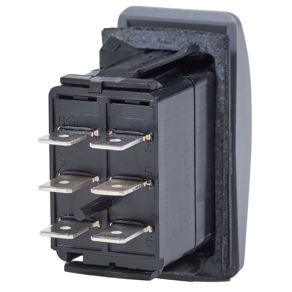 Blue Sea 8222 Water Resistant Contura III Switch - (ON)-OFF-(ON) - Grey [8222] Secondary image