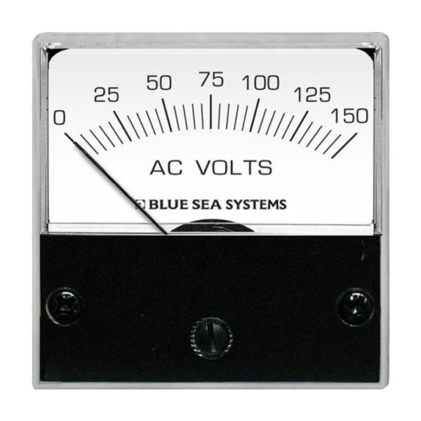 Blue Sea 8244 AC Analog Micro Voltmeter  2 Face 0150 Volts AC 8244