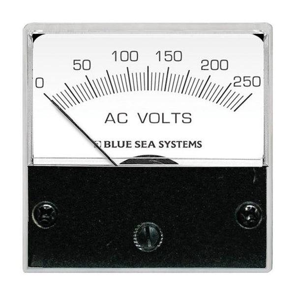 Blue Sea 8245 AC Analog Micro Voltmeter  2 Face 0250 Volts AC 8245