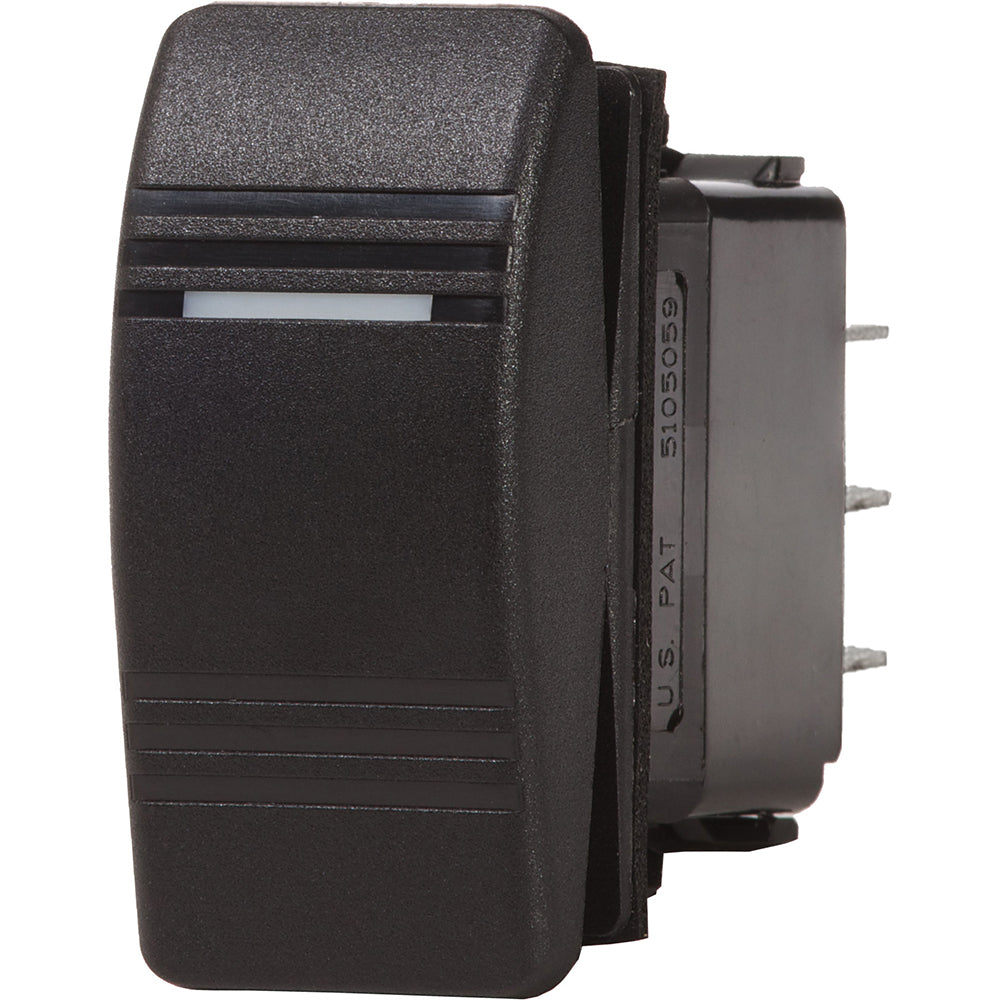 Blue Sea 8289 Water Resistant Contura III Switch  DPDT ONOFFON  Black 8289 Main image