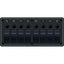 Blue Sea 8371 Water Resistant Panel  8 Position  Black  Horizontal Mount 8371