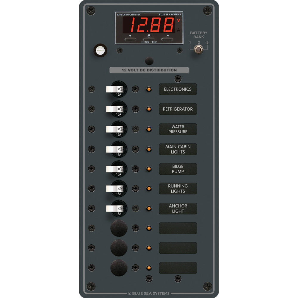 Blue Sea 8402 DC 10 Position wMultiFunction Meter 8402 Main image