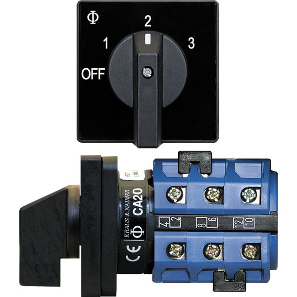 Blue Sea 9010 Switch AV 120VAC 32A OFF 3 Positions 9010