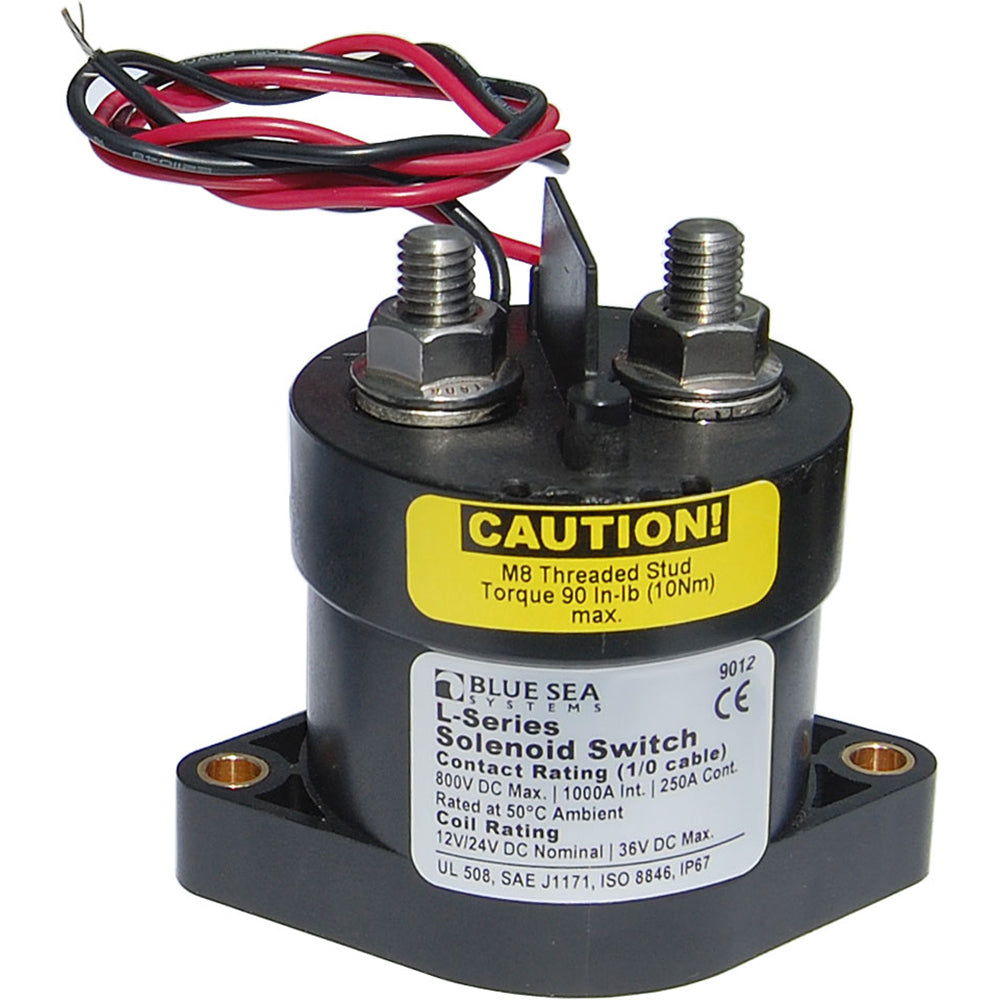 Blue Sea 9012 L Solenoid Switch  1224VDC  250A 9012 Main image
