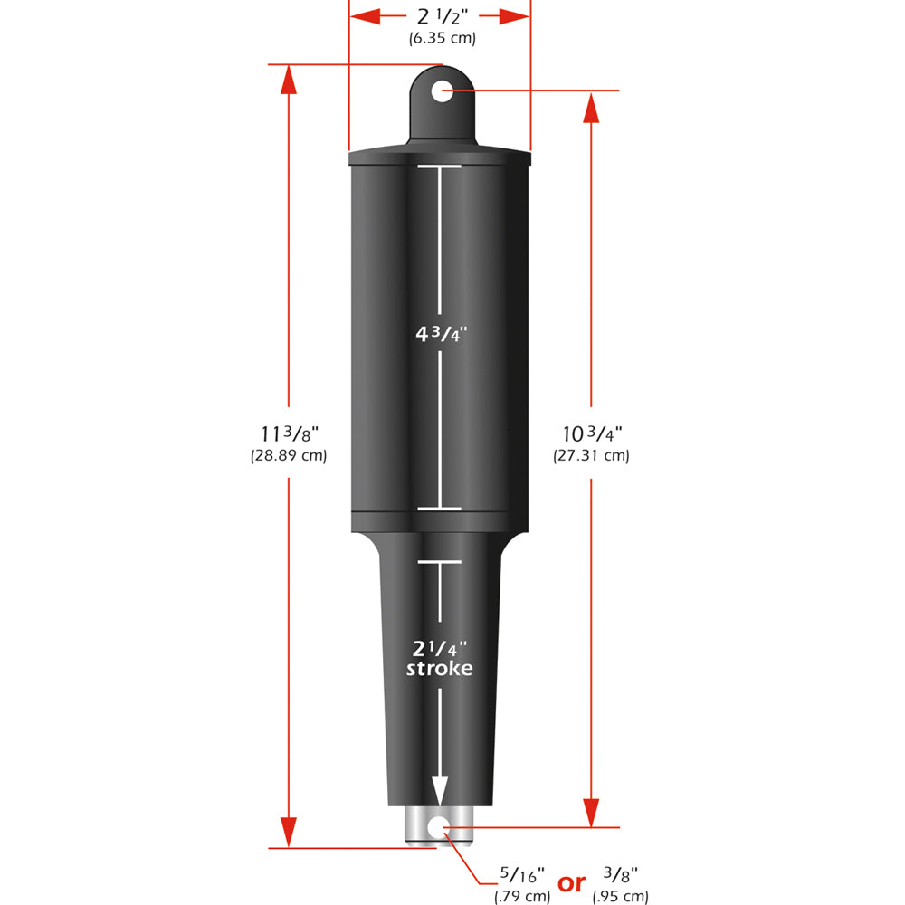 Lenco 101XD  Extreme Duty Actuator  24v  2 14 Stroke  38 Hardware 15063001 Main image