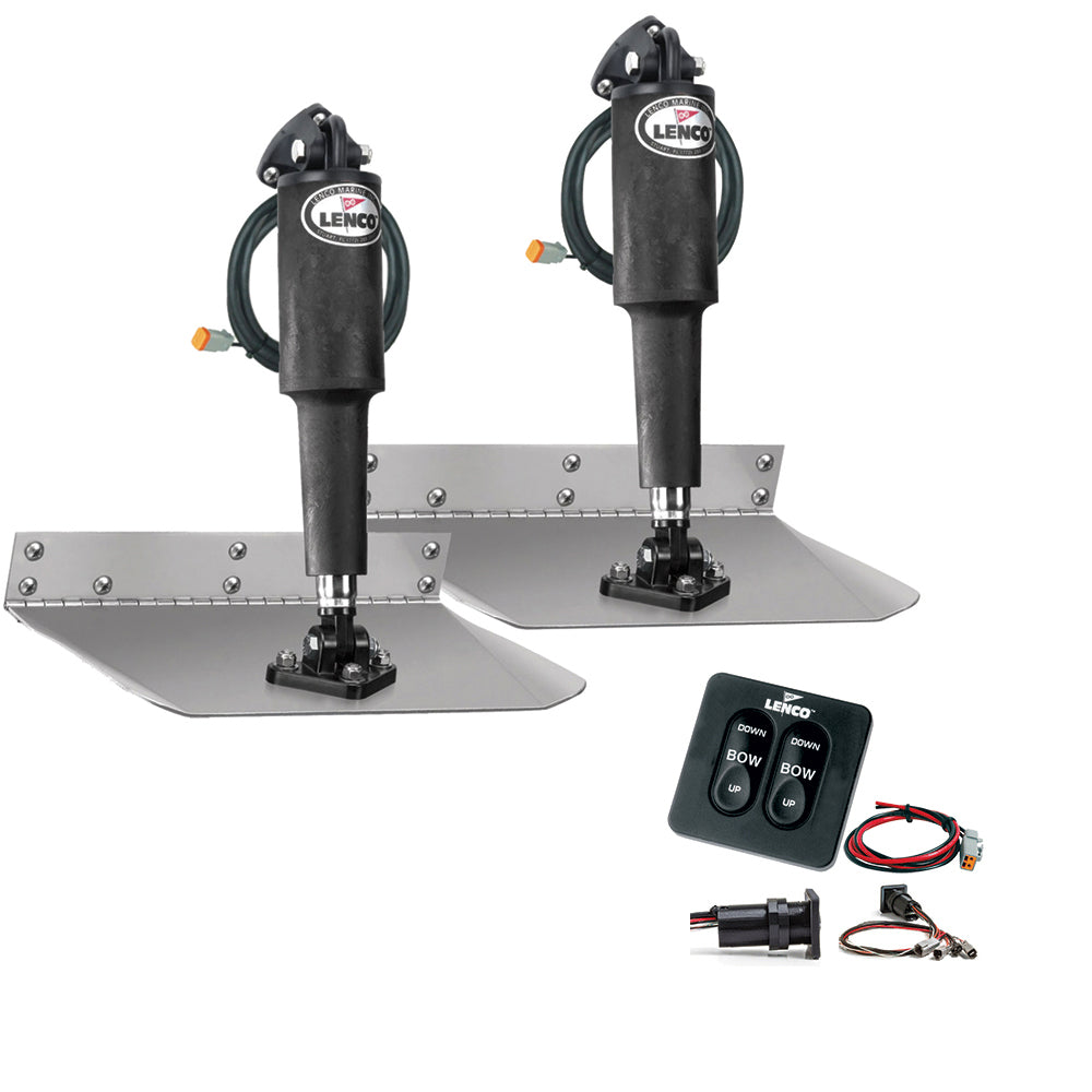 Lenco 9 x 12 Standard Trim Tab Kit wStandard Integrated Switch Kit 12V 15104102 Main image