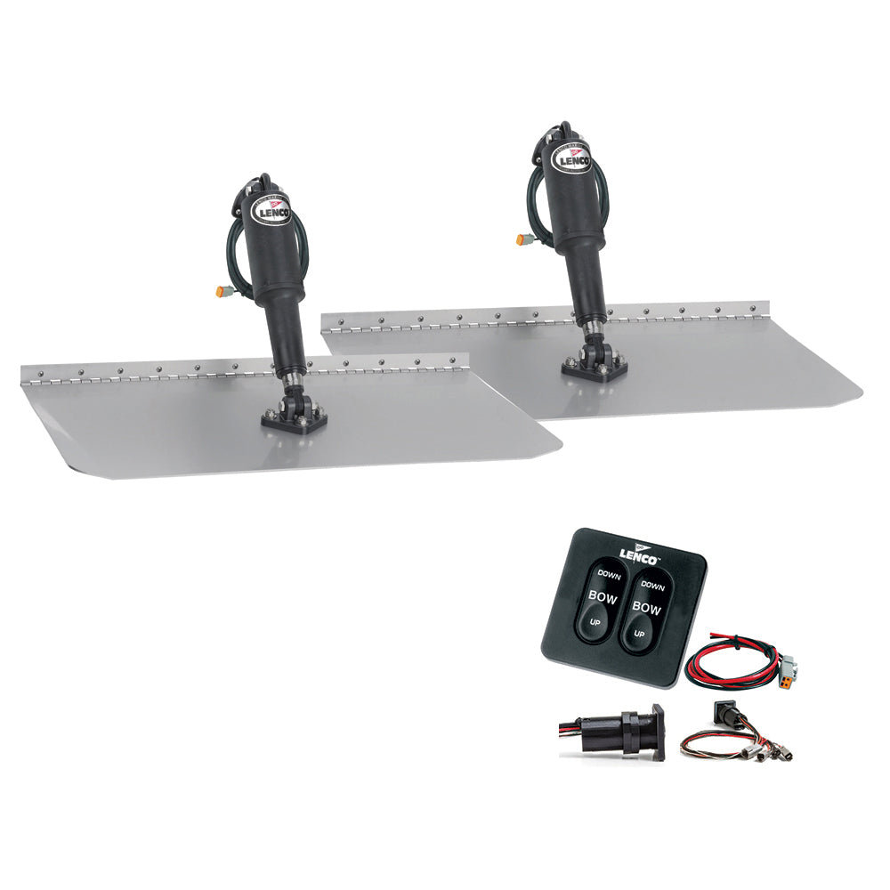 Lenco 12 x 18 Standard Trim Tab Kit wStandard Tactile Switch Kit 12V TT12X18 Main image