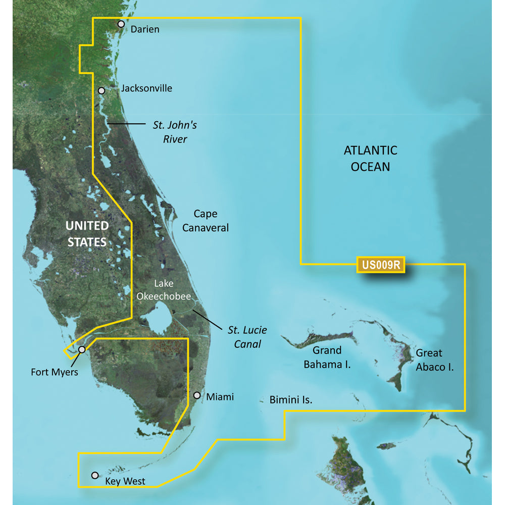 Garmin BlueChart g3 Vision HD  VUS009R  Jacksonville  Key West  microSDSD 010C071000 Main image