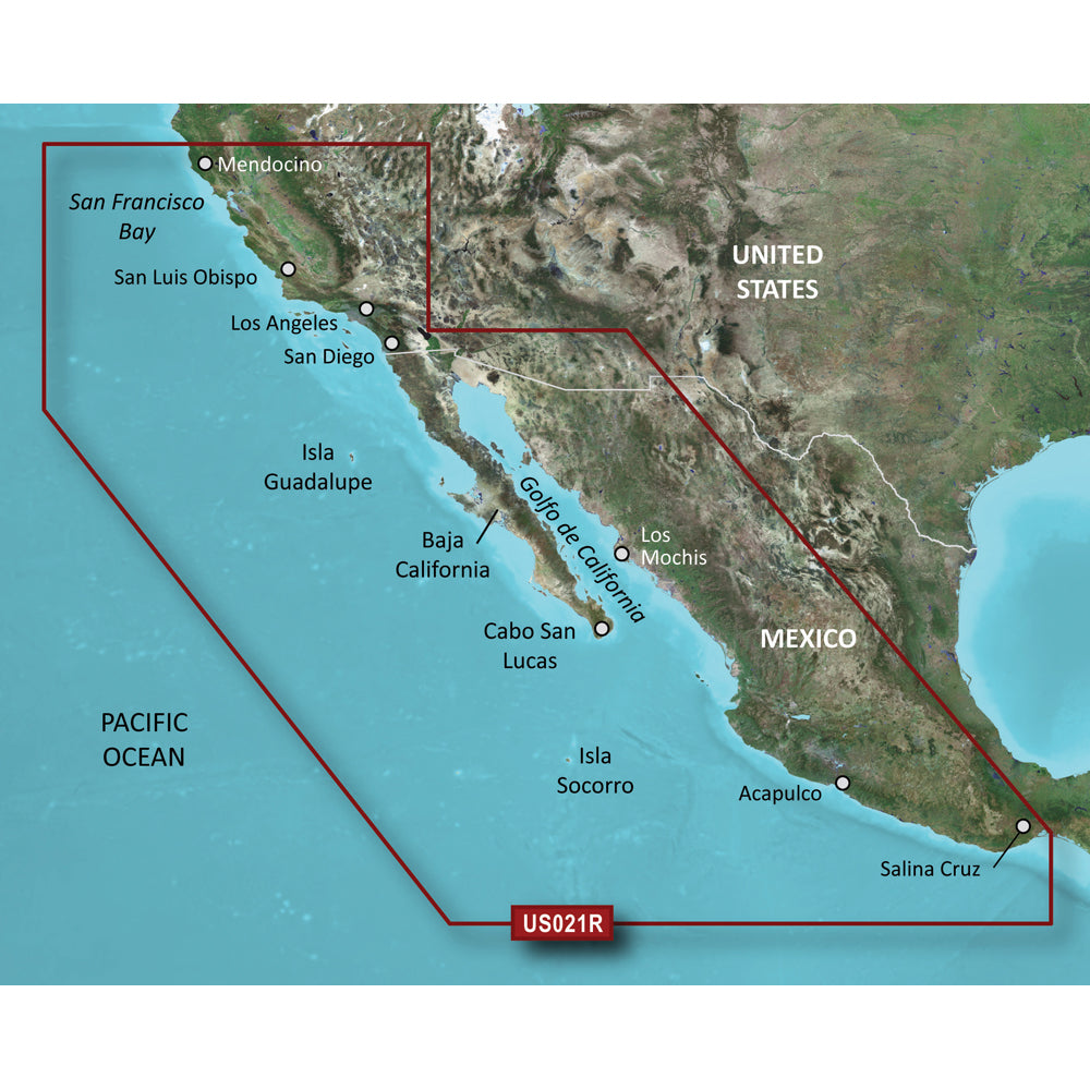 Garmin BlueChart g3 Vision HD  VUS021R  CaliforniaMexico  microSDSD 010C072200 Main image