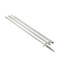 Lees 12 MKII Bright Silver Pole wBlack Spike  1 38 OD AO8712CR