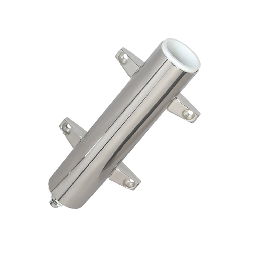 Lees Stainless Steel Heavy Duty Bulkhead Mount wSwivel Base  225 OD X 105 Tube RH570 Main image