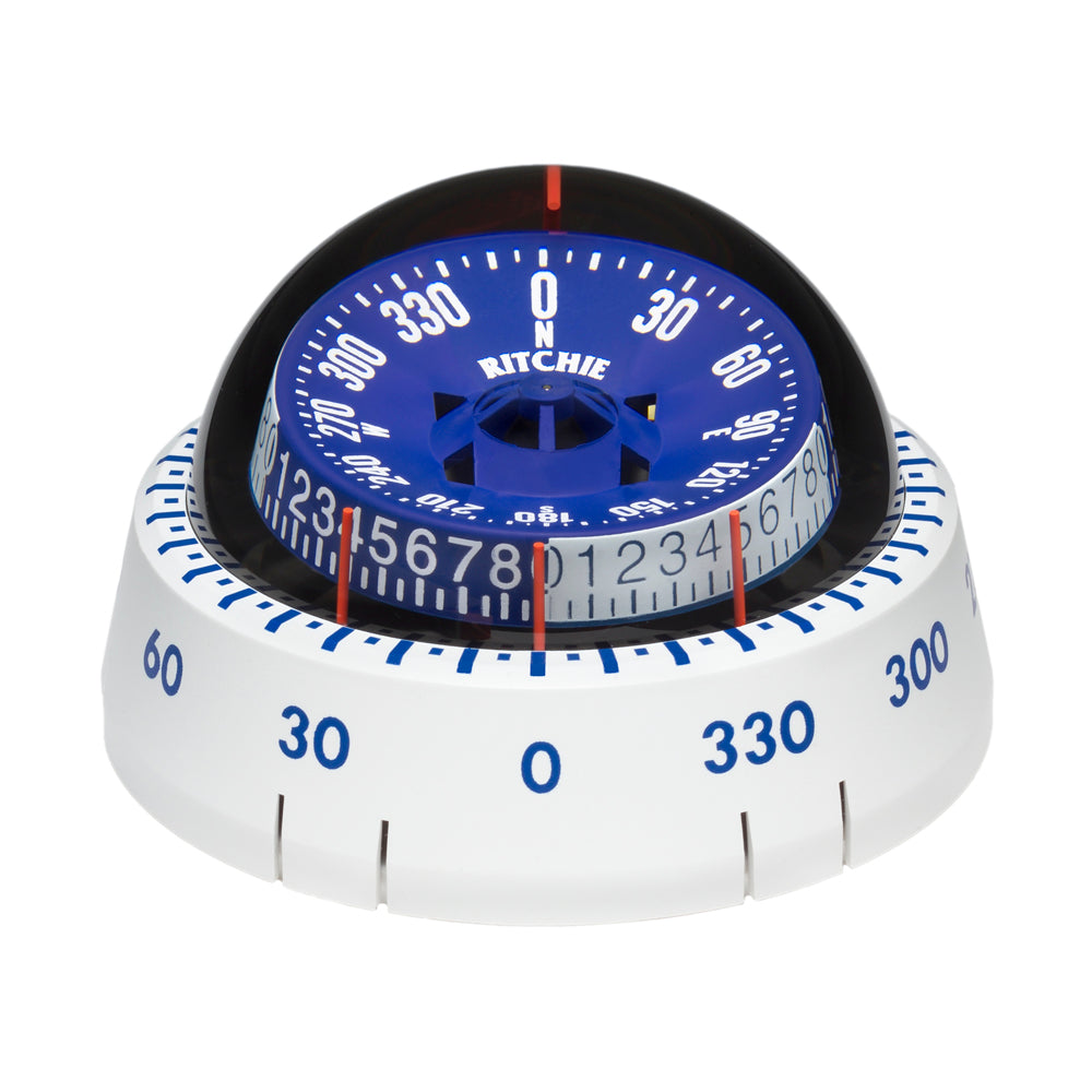 Ritchie XP98W XPort Tactician Compass  Surface Mount  White XP98W Main image