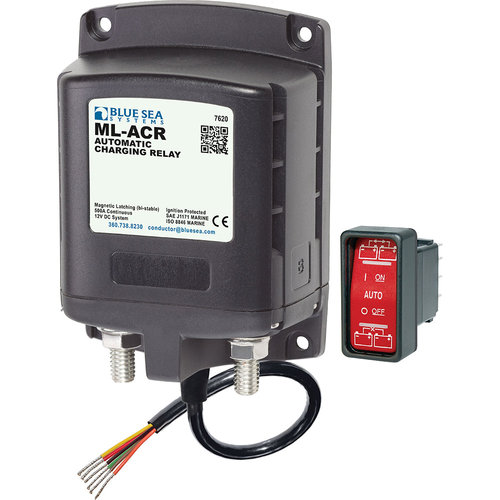 Blue Sea 7620 MLSeries Automatic Charging Relay Magnetic Latch 12VDC 7620 Main image