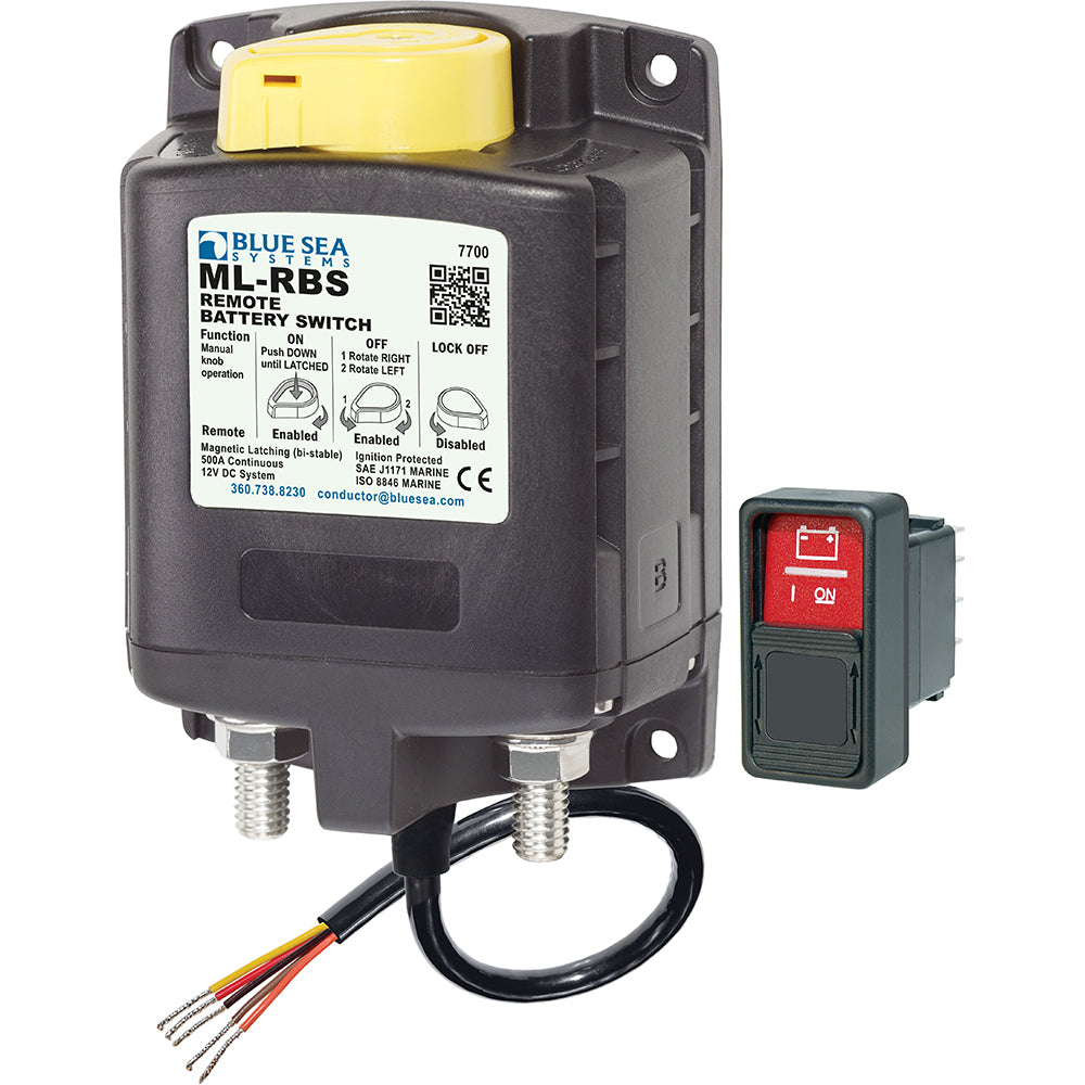 Blue Sea  7700 MLSeries Remote Battery Switch wManual Control 12VDC 7700 Main image