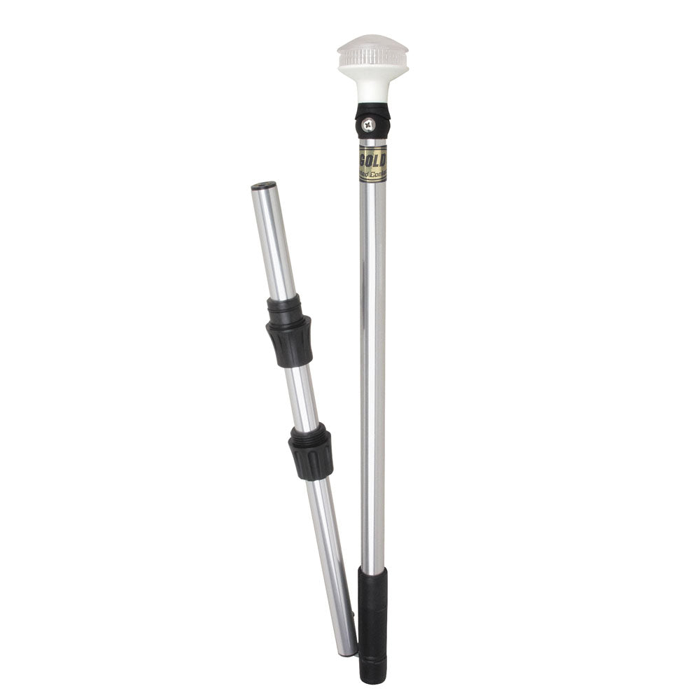 Perko Omega Series Universal LED Pole Light  48 wFold In Half Pole 1348DP6CHR Main image