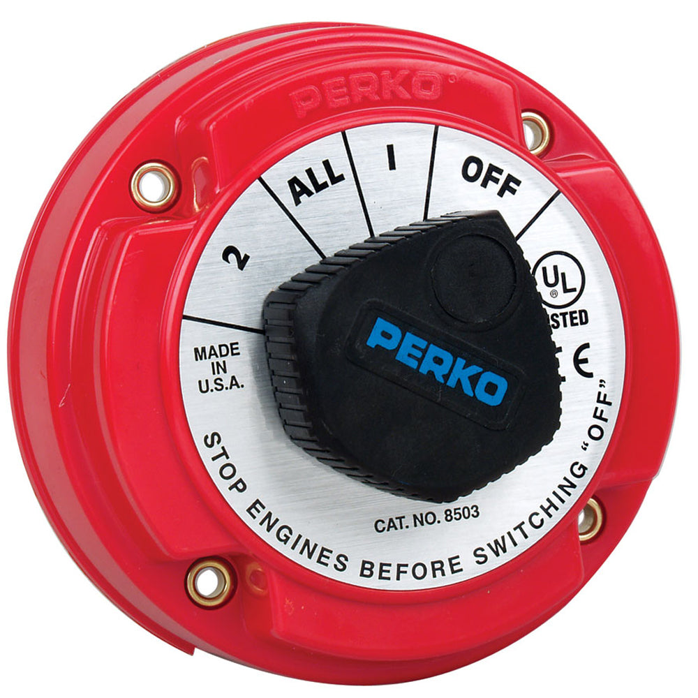 Perko 8503DP Medium Duty Battery Selector Switch wAlternator Field Disconnect wo Key Lock 8503DP Main image