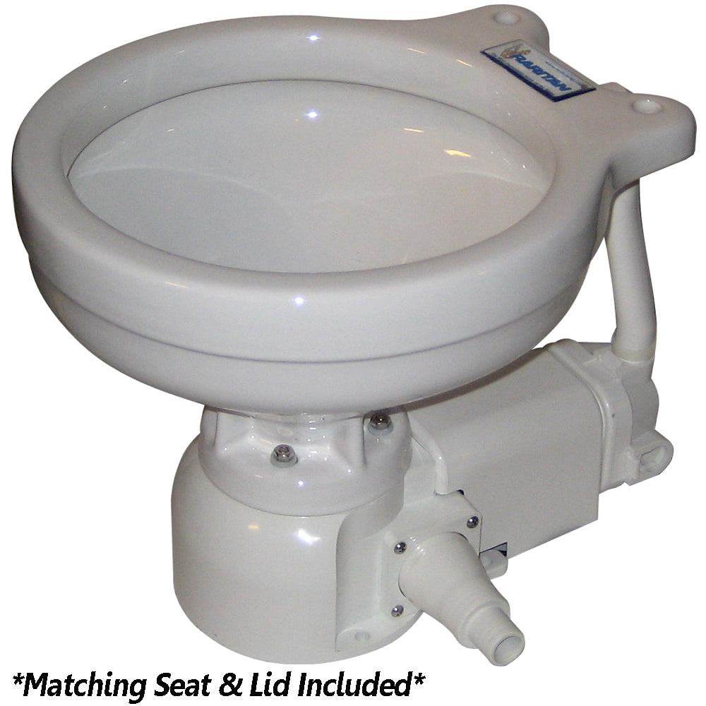Raritan Sea Era QC Electric Toilet  Marine Size  Integral Pump  Straight  90 Discharge  12v 160MI012 Main image