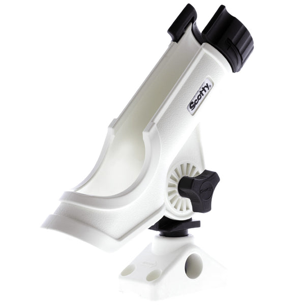 Scotty Powerlock Rod Holder White w241 SideDeck Mount 230WH