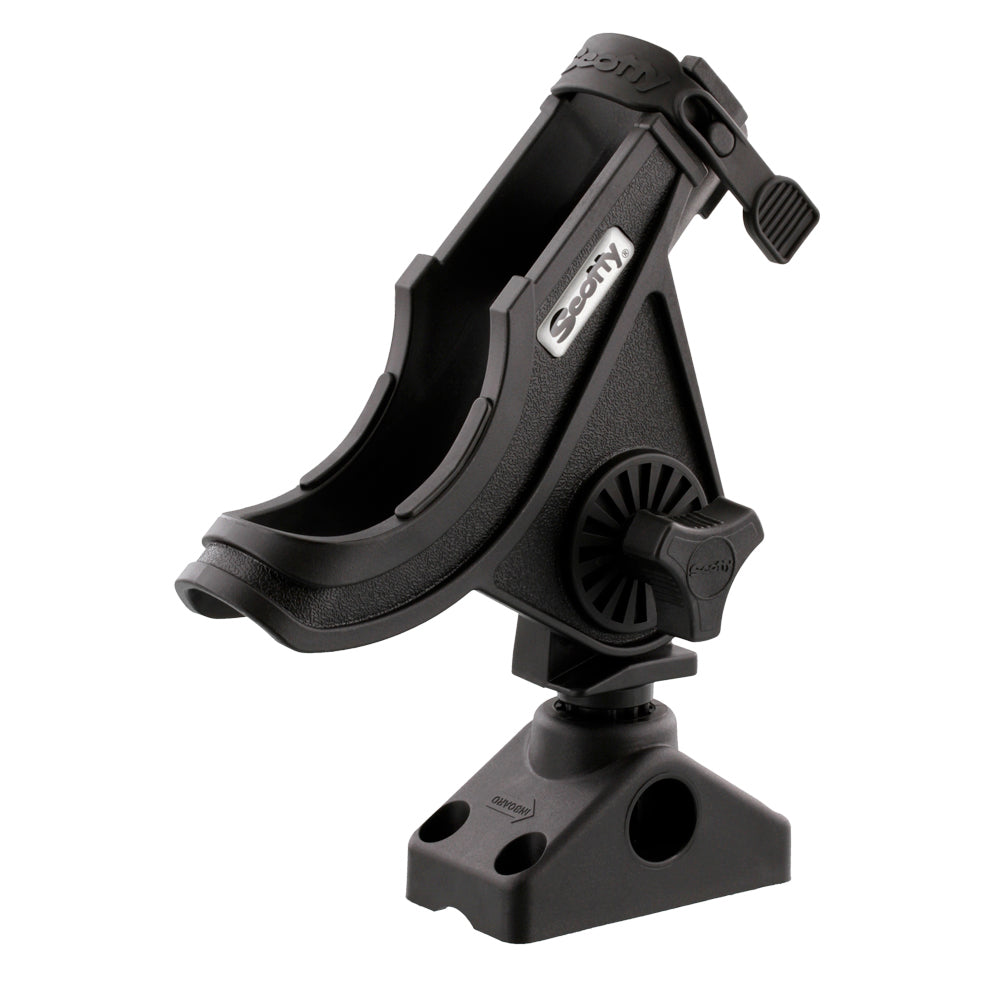 Scotty 280 Bait Caster/Spinning Rod Holder w/241 Deck/Side Mount - Black [280-BK] Secondary image