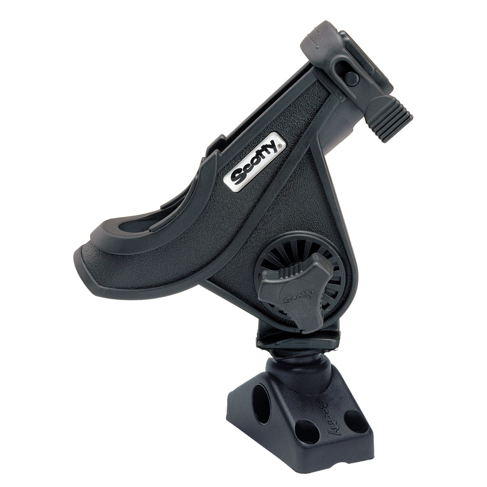 Scotty 280 Bait CasterSpinning Rod Holder w241 DeckSide Mount  Black 280BK Main image