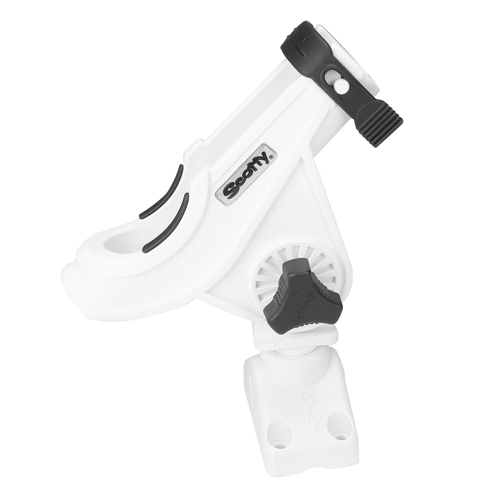 Scotty 280 Bait CasterSpinning Rod Holder w241 DeckSide Mount  White 280WH Main image