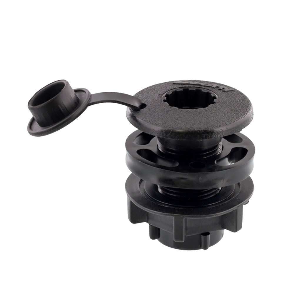 Scotty Compact Threaded Round Deck Mount [444-BK] Secondary image
