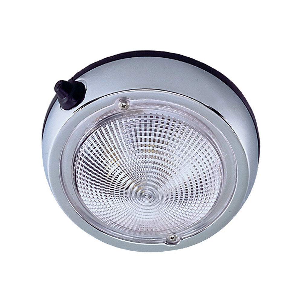 Perko Surface Mount Dome Light  3 34 OD 3 Lens  Chrome Plated 0300DP0CHR Main image
