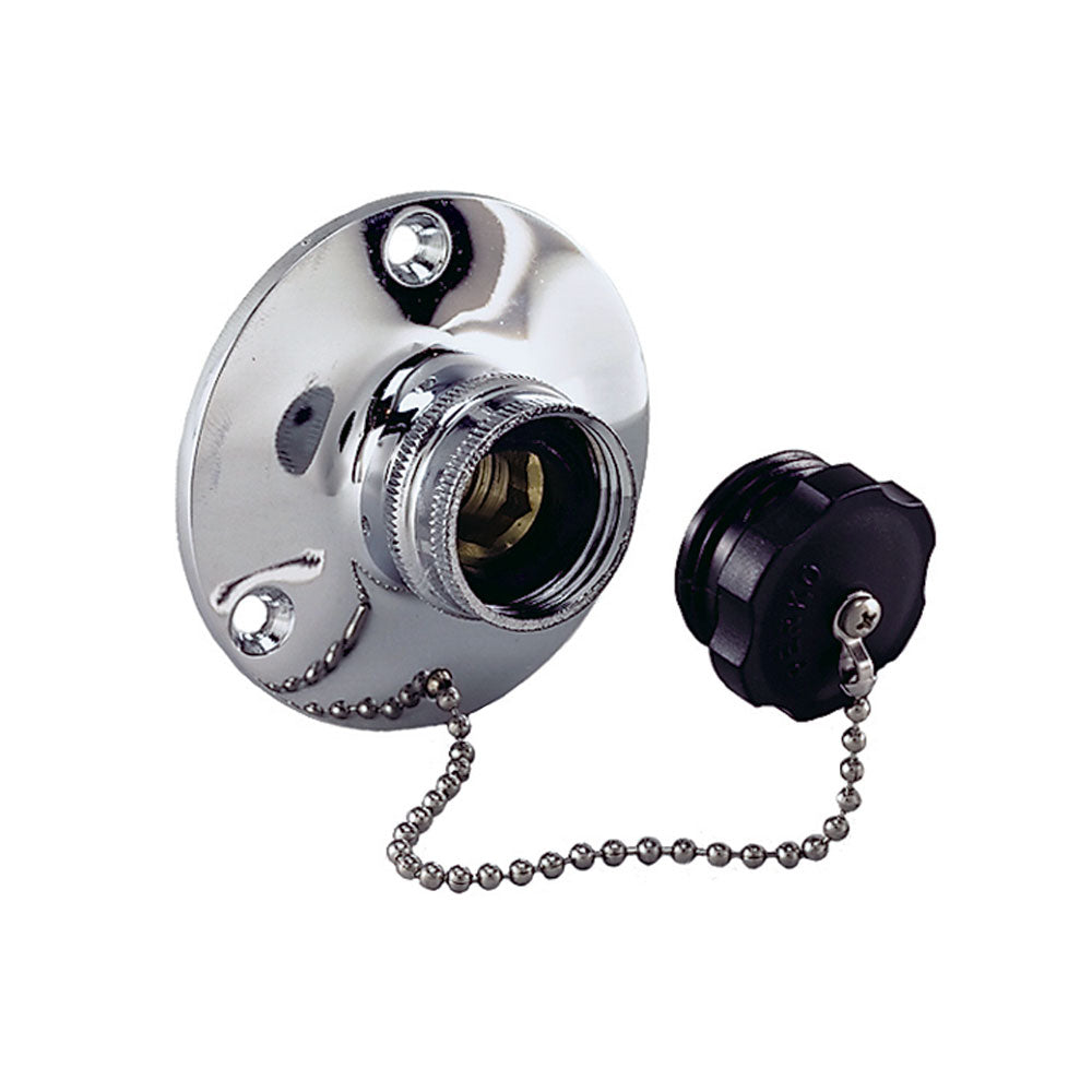 Perko Water Inlet Fitting wPlug 0499DP0CHR Main image