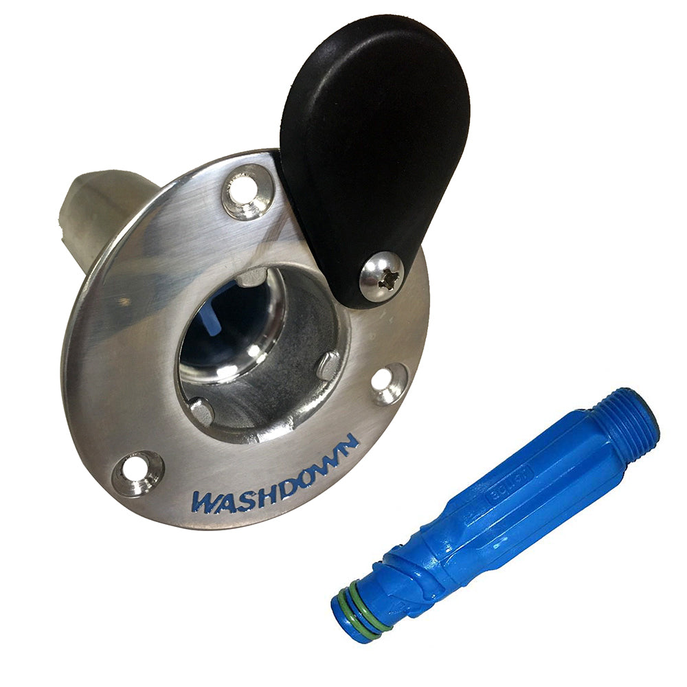 Jabsco Stainless Steel QuickRelease Hose Deck Mount Fitting  Hose Adapter 319110000 Main image
