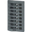 Blue Sea 4378 WeatherDeck Water Resistant Circuit Breaker Panel  8 Position  Grey 4378