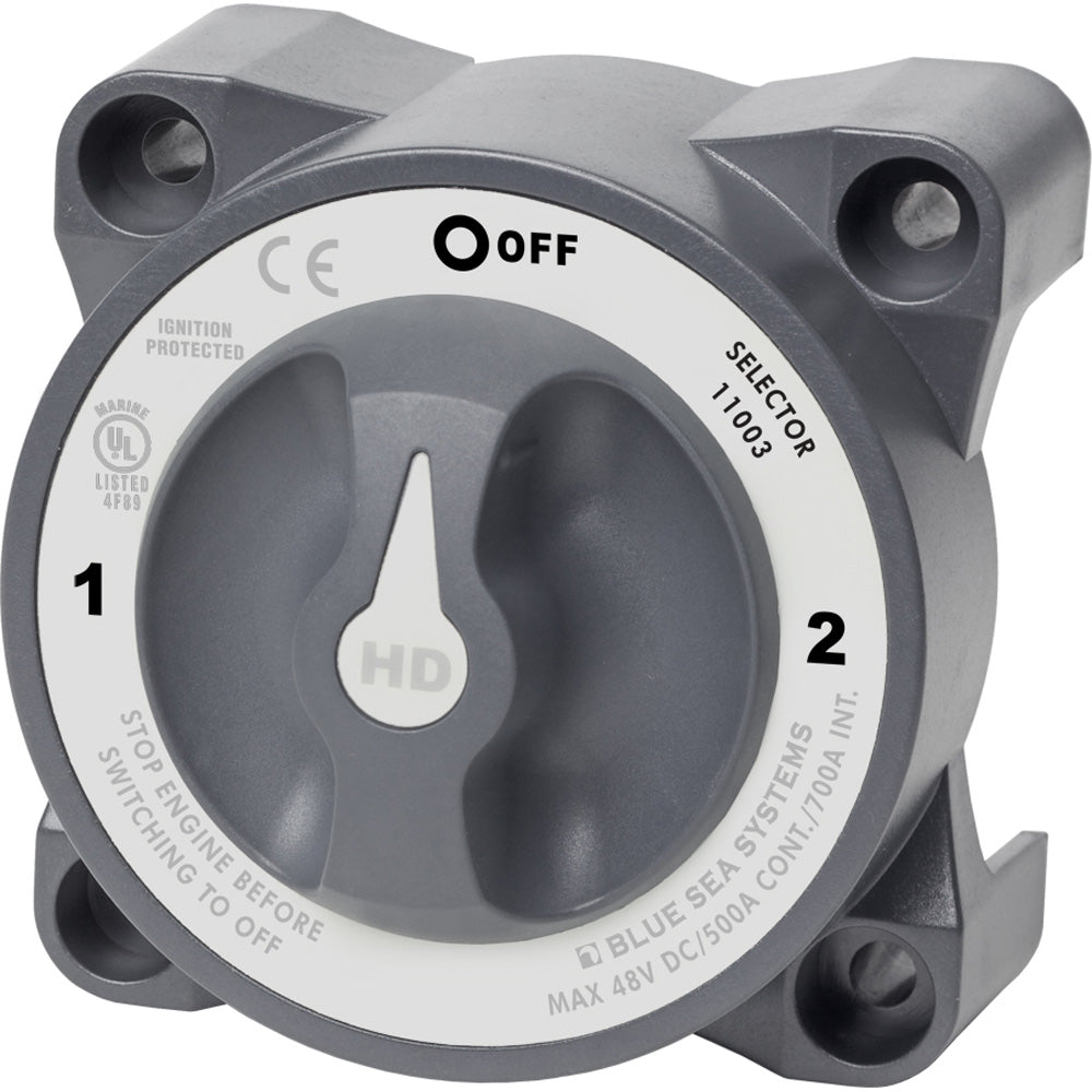 Blue Sea 11003 HDSeries Battery Switch wAlternator Field Disconnect  3Position 11003 Main image