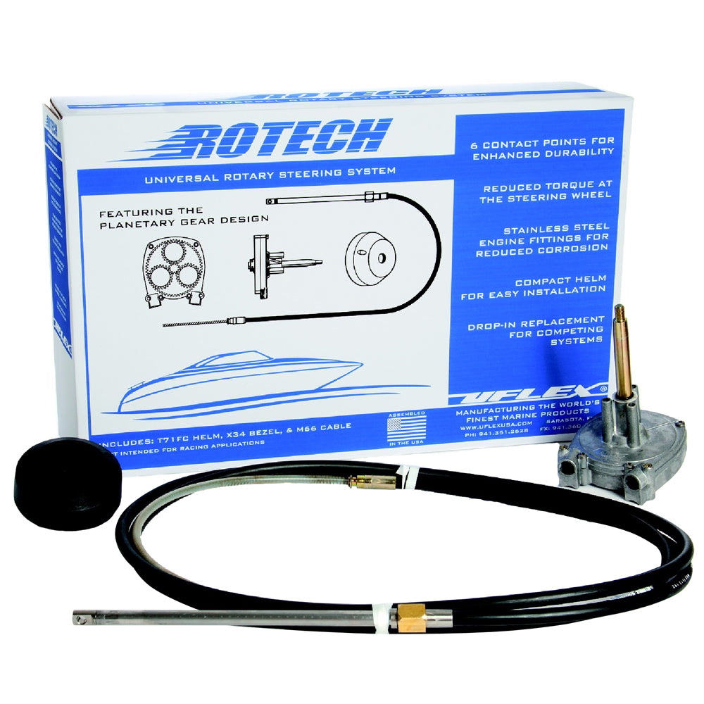 UFlex Rotech 19 Rotary Steering Package  Cable Bezel Helm ROTECH19FC Main image