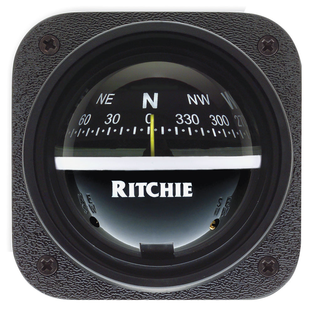 Ritchie V537 Explorer Compass  Bulkhead Mount  Black Dial V537 Main image