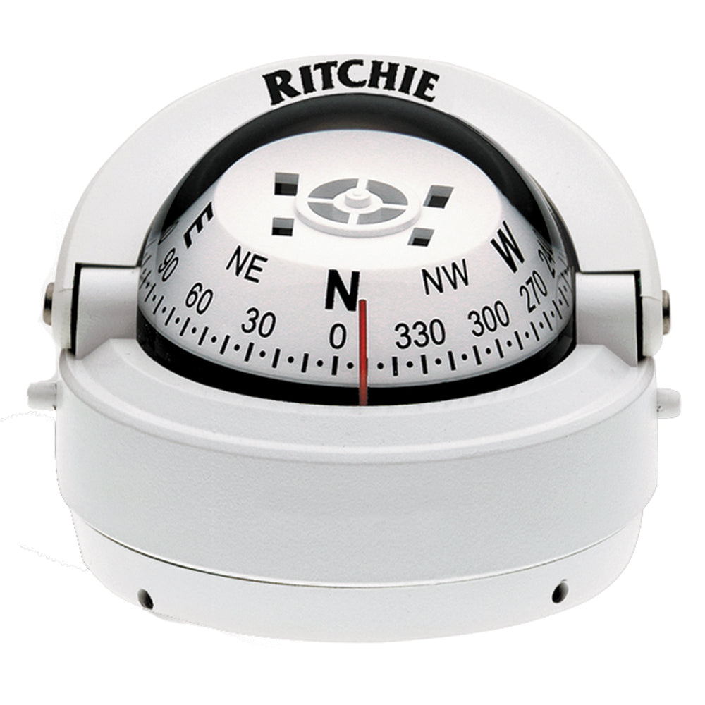 Ritchie S53W Explorer Compass  Surface Mount  White S53W Main image