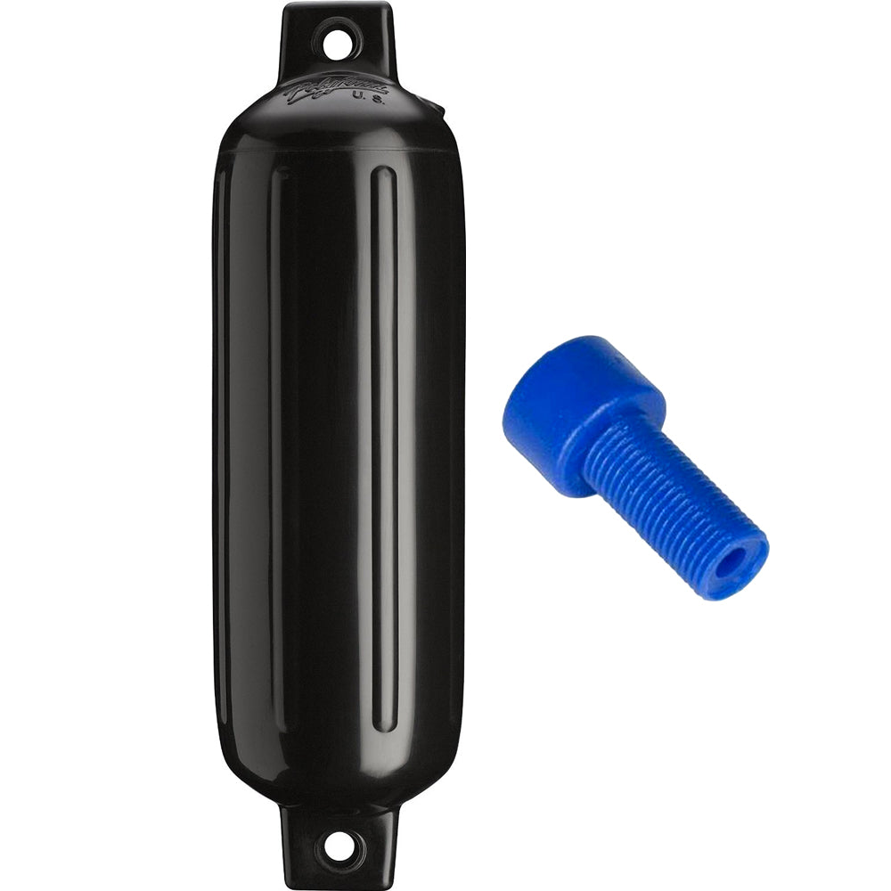 Polyform G3 Twin Eye Fender 55 x 19  Black wAir Adapter G3 BLACK WAIR ADAPTER Main image