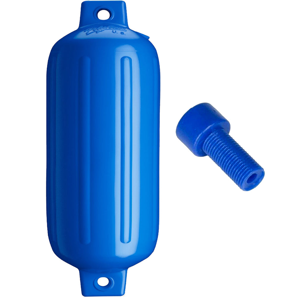 Polyform G5 Twin Eye Fender 88 x 268  Blue wAdapter G5 BLUE WAIR ADAPTER Main image
