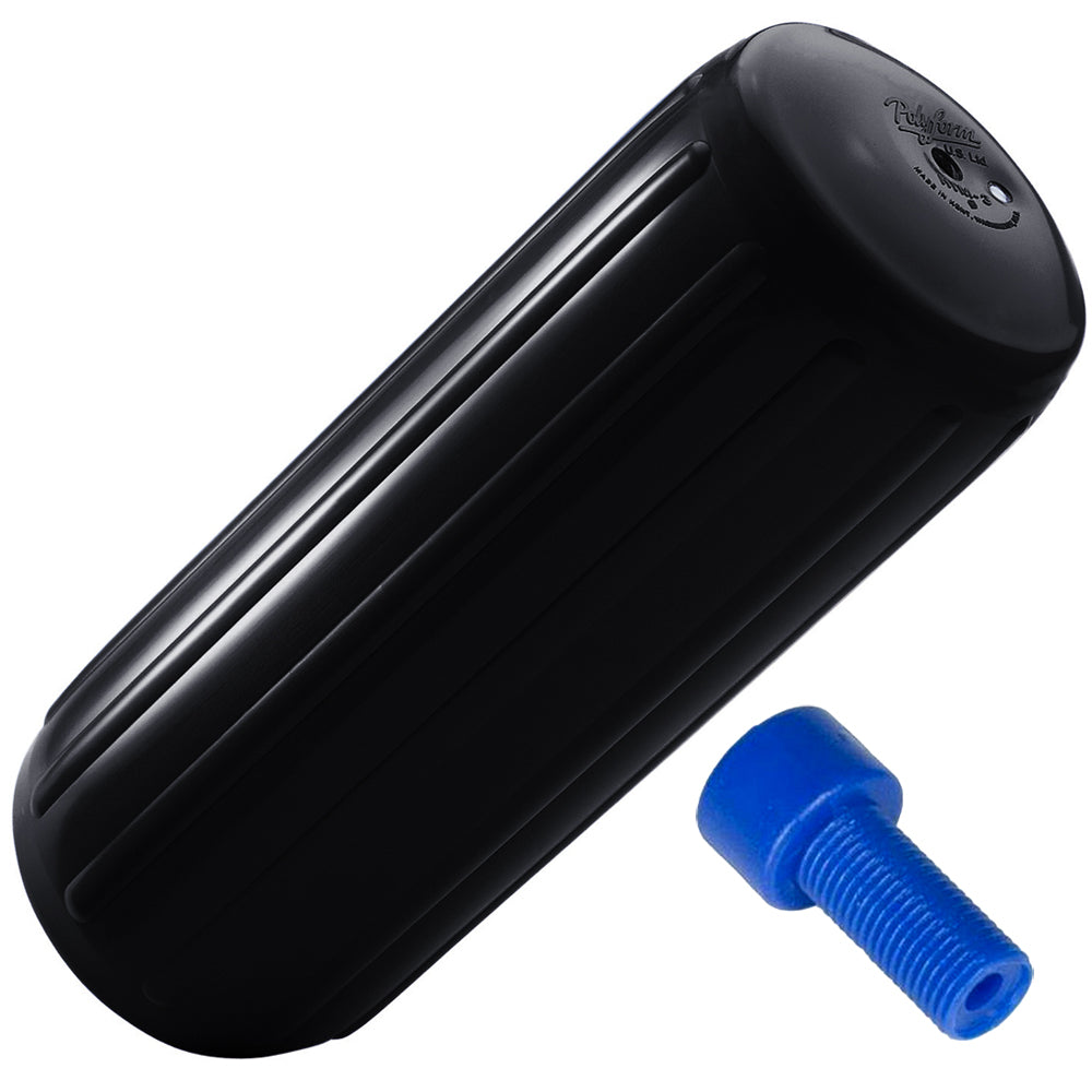 Polyform HTM1 Fender 63 x 155  Black wAdapter HTM1 BLACK WAIR ADAPTER Main image
