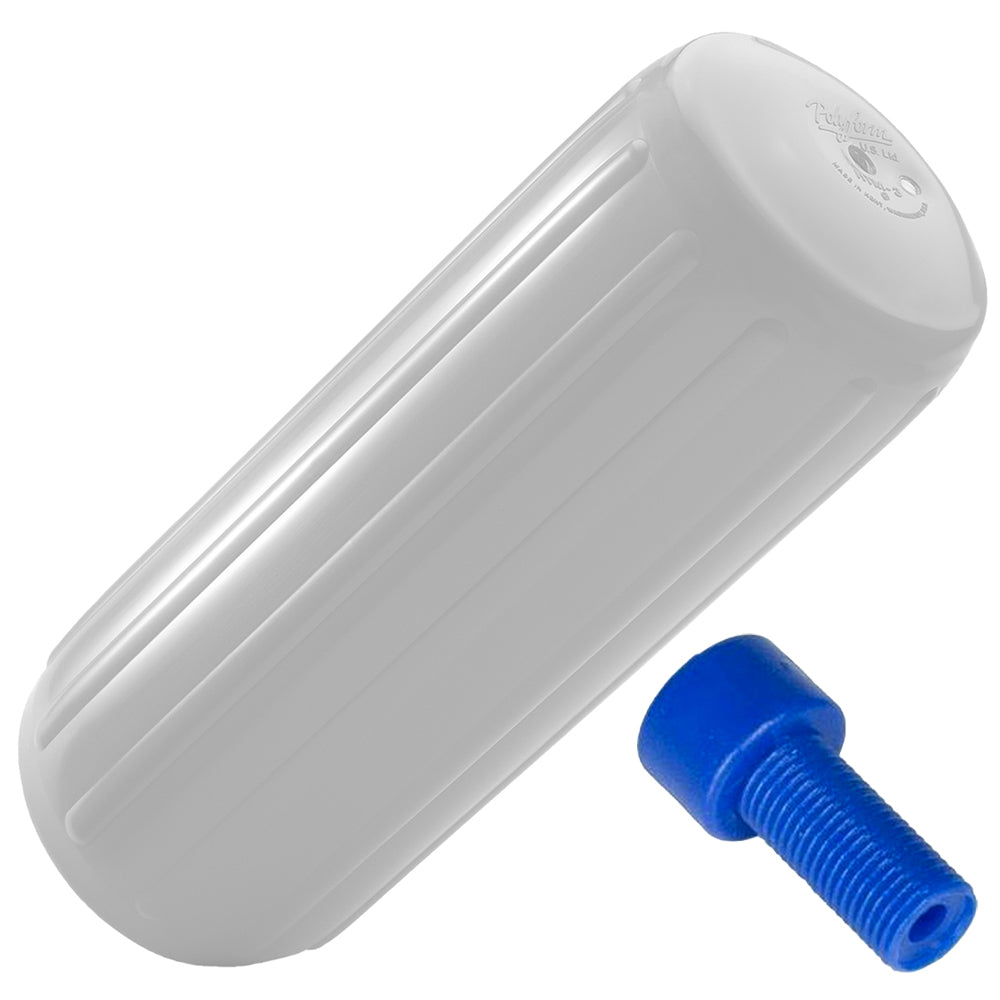 Polyform HTM2 Fender 85 x 205  White wAdapter HTM2 WHITE WAIR ADAPTER Main image