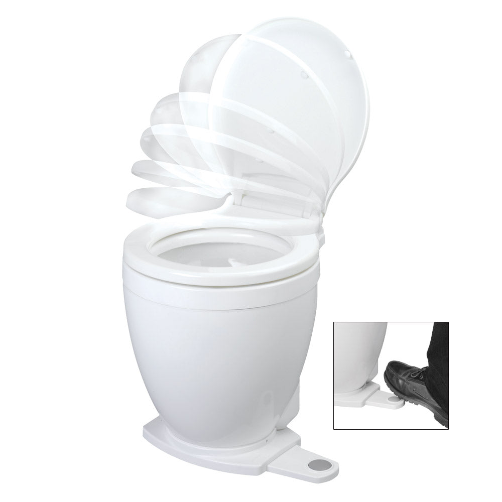 Jabsco Lite Flush Electric 12V Toilet wFootswitch 585000012 Main image