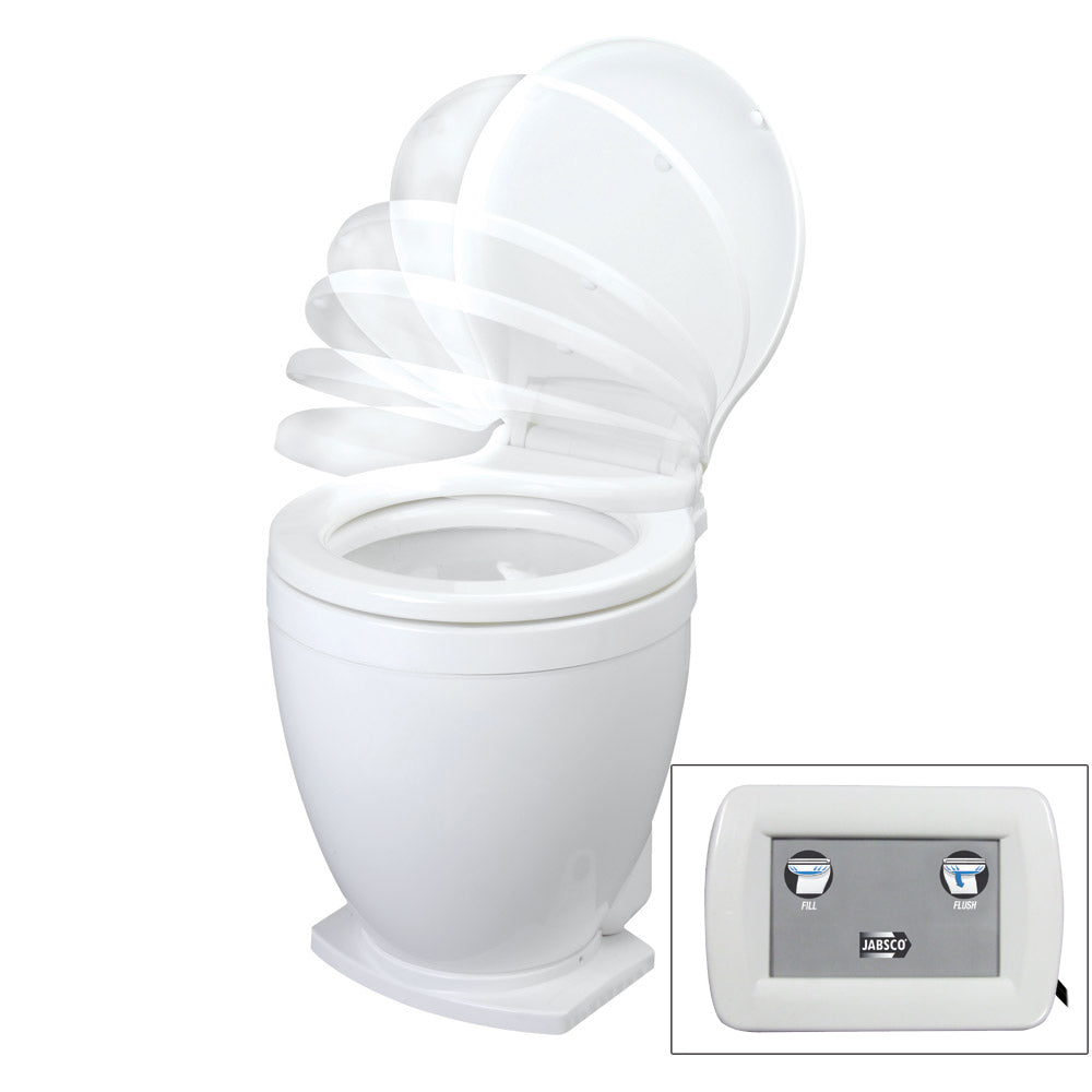 Jabsco Lite Flush Electric 12V Toilet wControl Panel 585001012 Main image