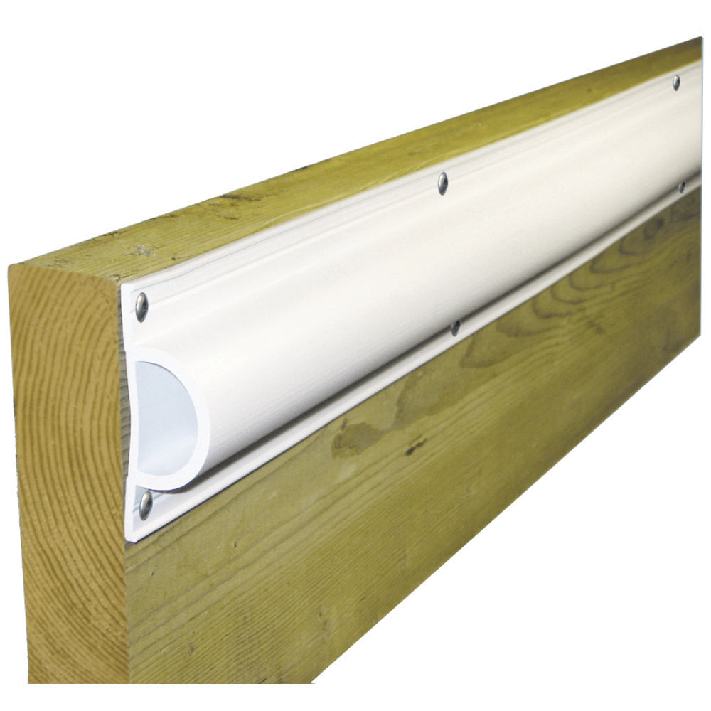 Dock Edge Standard D PVC Profile 16ft Roll  White DE1190F Main image