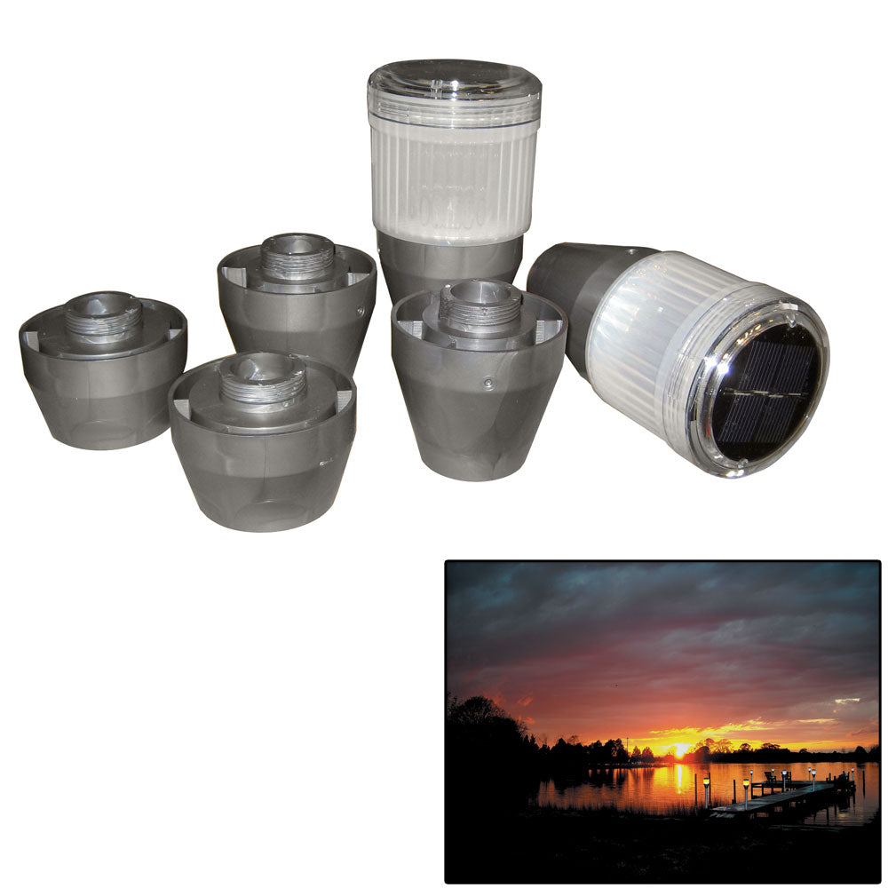 Dock Edge Postlite Solar LED Post Light 2pk DE96258F Main image