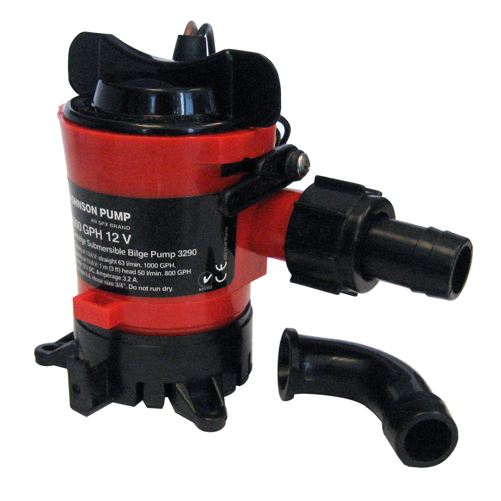 Johnson Pump 1000 GPH Bilge Pump 34 12V Dura Ports 32903 Main image