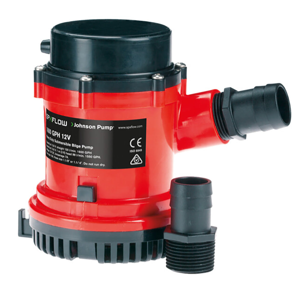 Johnson Pump 1600 GPH Bilge Pump 118 Hose 12V 1600400 Main image