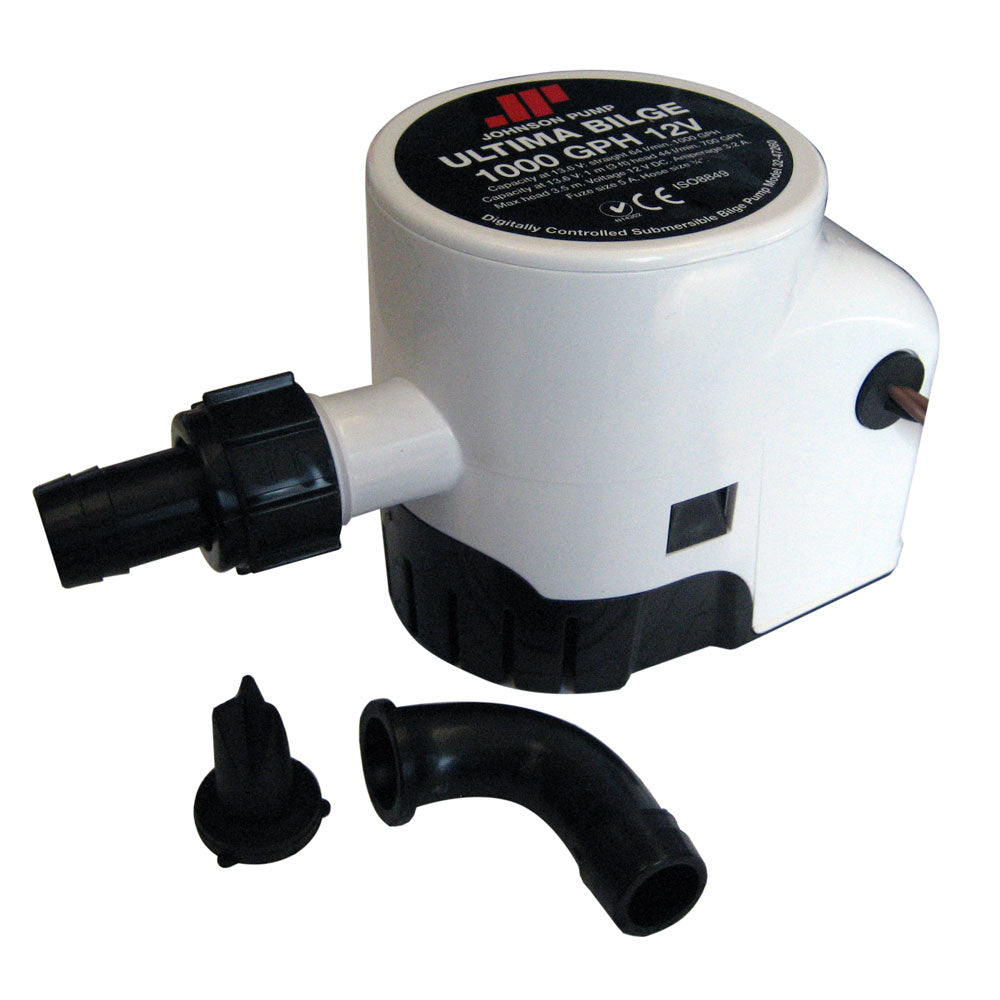 Johnson Pump Ultima Bilge 1000 GPH 34 Hose Dura Port 3247260003 Main image