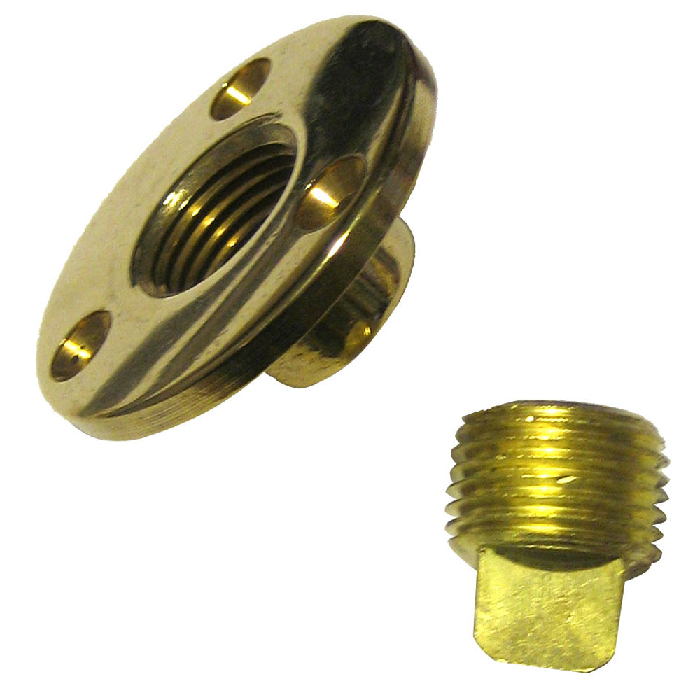 Perko Garboard Drain  Drain Plug Assy Cast BronzeBrass MADE IN THE USA 0714DP1PLB Main image